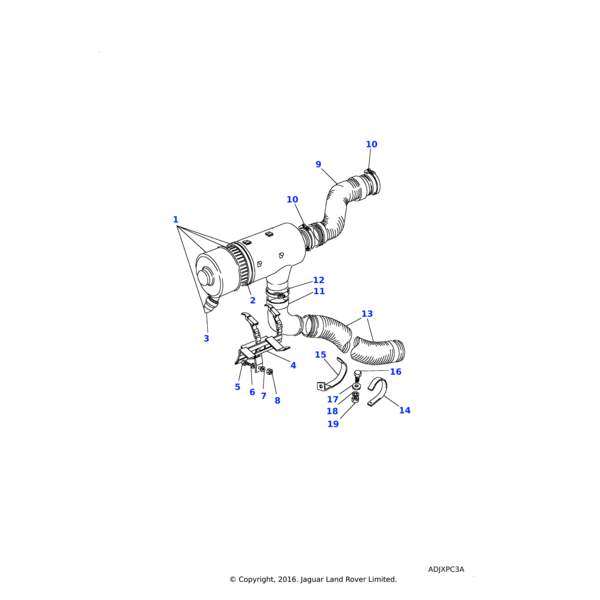 Land Rover Valve assembly air intake