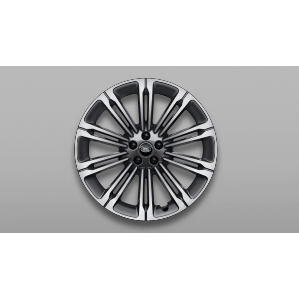 23&quot; Alloy Wheel, Style 1075, Diamond Turned Dark Grey