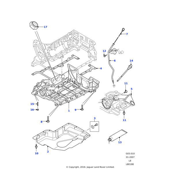 Land Rover Sensor - Oil Level
