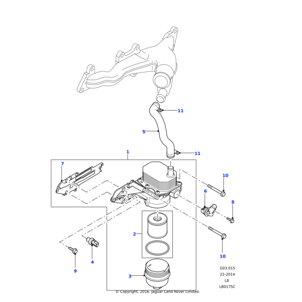 Land Rover Hose - Water
