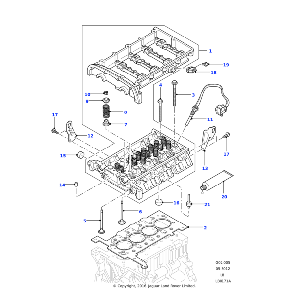 Land Rover Bolt - Cylinder Head