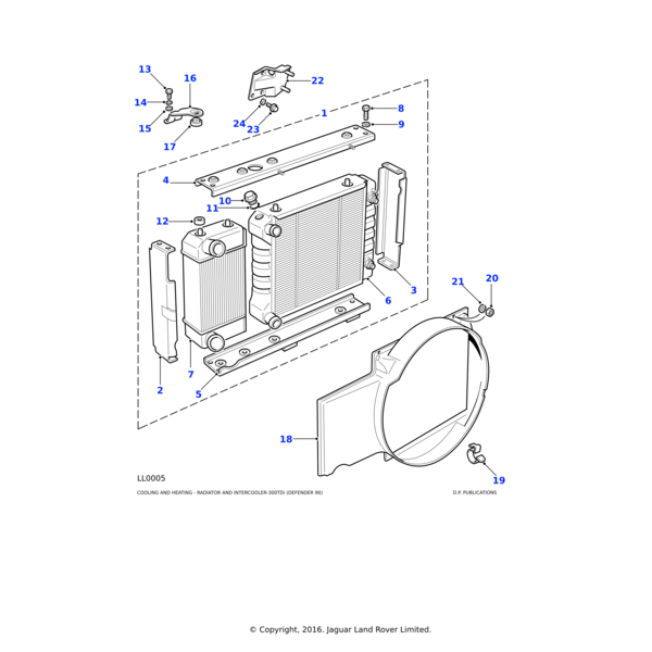 Land Rover Mount-radiator rubber