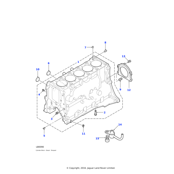 12H4636L - Land Rover Dowel-ring