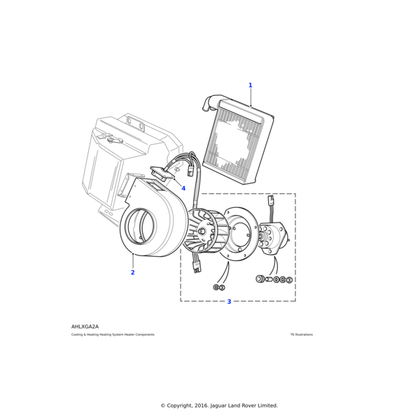 Land Rover Blower assembly heater
