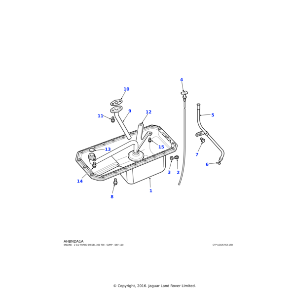 Land Rover Plug-sump assembly oil drain