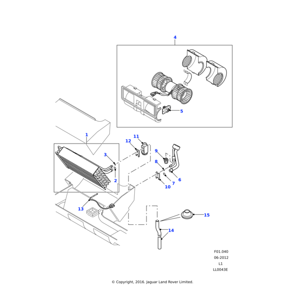 Land Rover Resistor pack-speed control-blower-heater